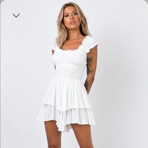 The Love Galore Romper White